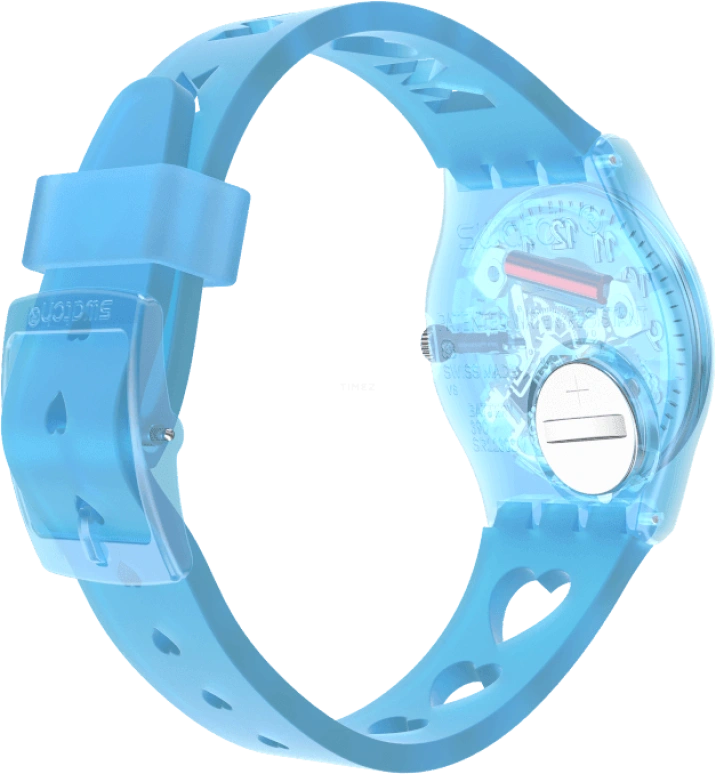 Swatch,Originals 34mm,34mm,Plastic,Blue,Open,GZ353