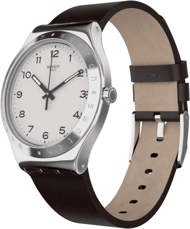 Swatch,IRONY 42.70mm,42.70mm,Stainless Steel,Silver White,YWS101
