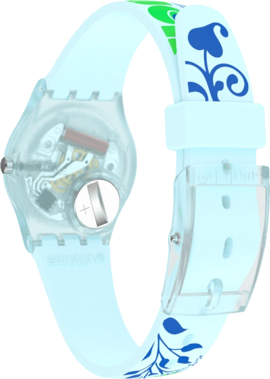 Swatch,IRONY 25mm,25mm,Plastic,Blue,Open,LN157