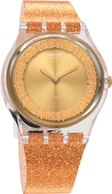 Swatch,Originals 34x39.20mm,34x39.20mm,Plastic,Orange,GE285