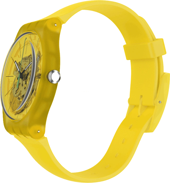 Swatch,Originals 41x47.40mm,41x47.40mm,Plastic,Yellow,SUOJ108