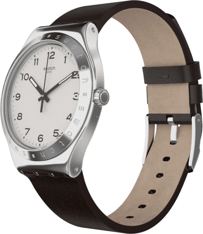 Swatch,IRONY 42.70mm,42.70mm,Stainless Steel,Silver White,YWS101
