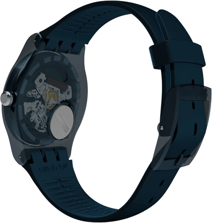 Swatch,CLASSIC 41mm,41mm,Plastic,Blue,SUON700