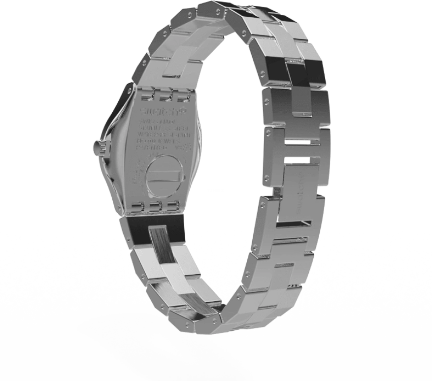 Swatch,IRONY 25mm,25mm,Stainless Steel,Silver,YSS300G