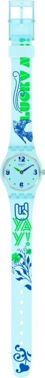 Swatch,IRONY 25mm,25mm,Plastic,Blue,Open,LN157