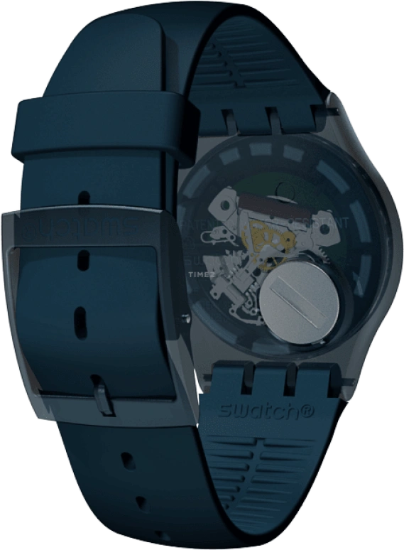 Swatch,CLASSIC 41mm,41mm,Plastic,Blue,SUON700