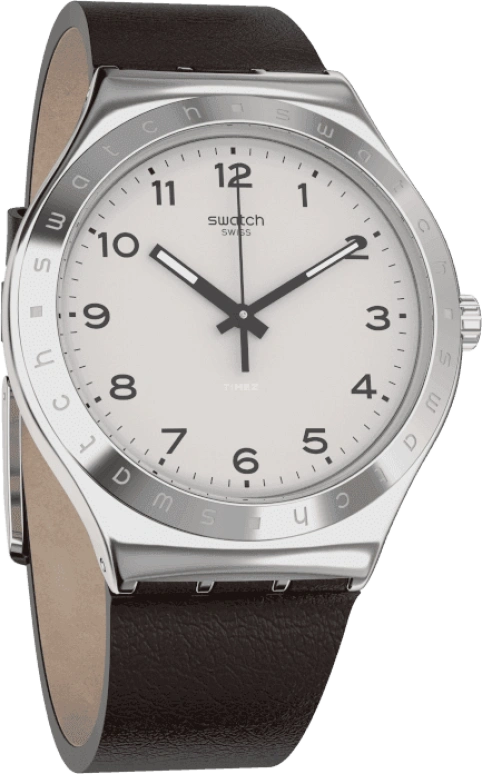 Swatch,IRONY 42.70mm,42.70mm,Stainless Steel,Silver White,YWS101