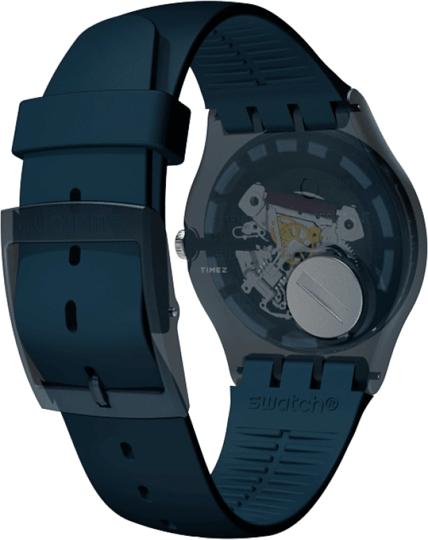Swatch,CLASSIC 41mm,41mm,Plastic,Blue,SUON700