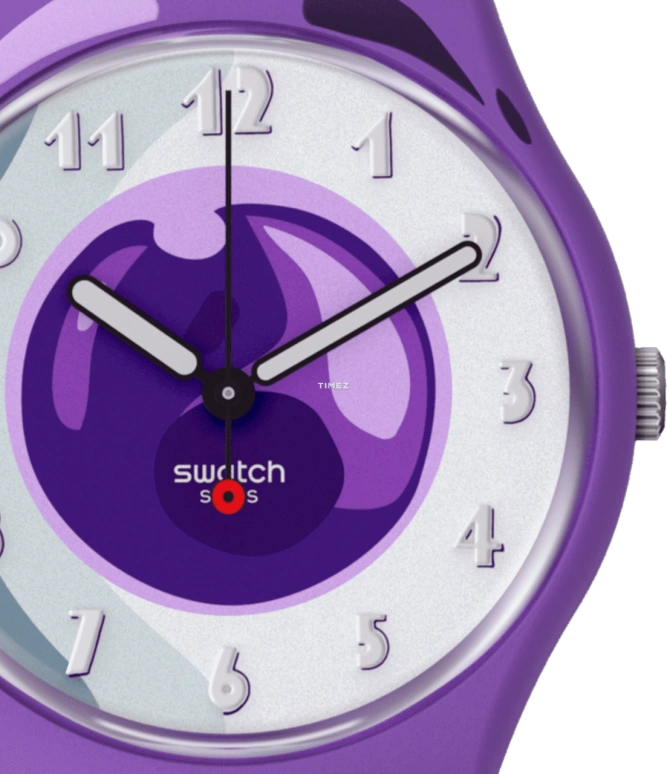Swatch,Originals 34mm,34mm,Plastic,White,Quartz,Sapphire,Crystal Glass,Round,GZ359