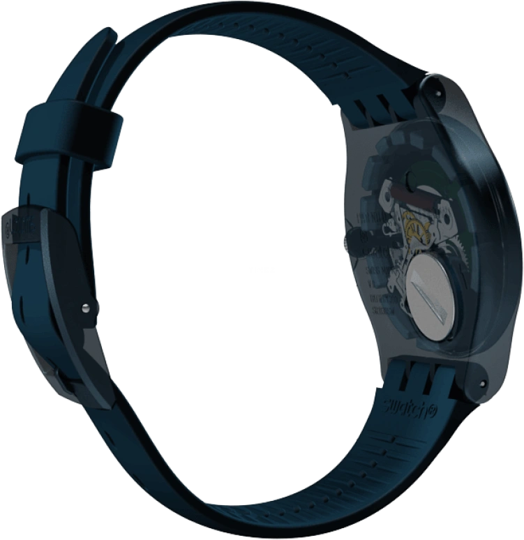 Swatch,CLASSIC 41mm,41mm,Plastic,Blue,SUON700
