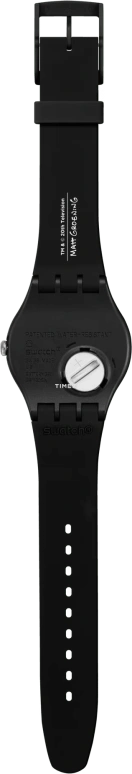 Swatch,THE SIMPSONS 41mm,41mm,Bio-sourced,Black,Multi-Color,Quartz,Round,Black,SO29Z135