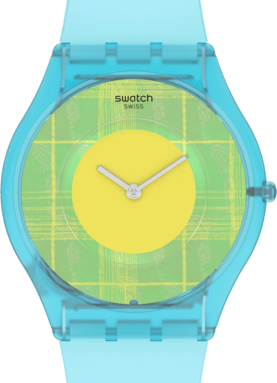 Swatch,Special Edition 34mm,34mm,Bioceramic,Blue,Transparent,SS08Z104