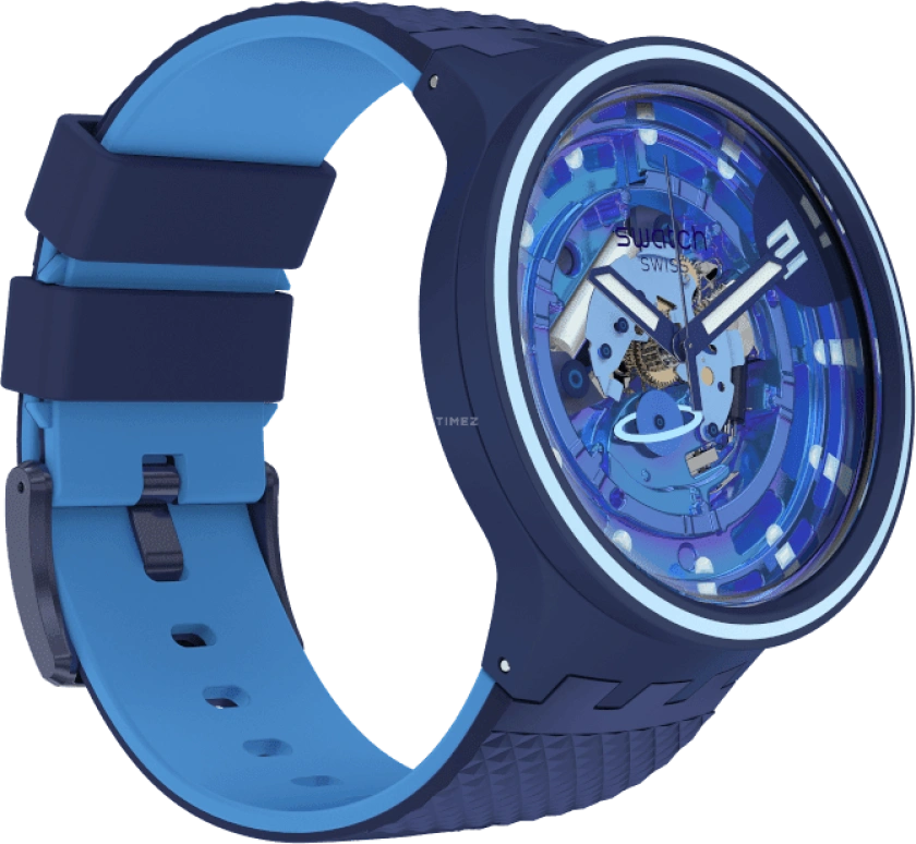 Swatch,Other 47mm,47mm,Sapphire,Crystal Glass,SB01N101
