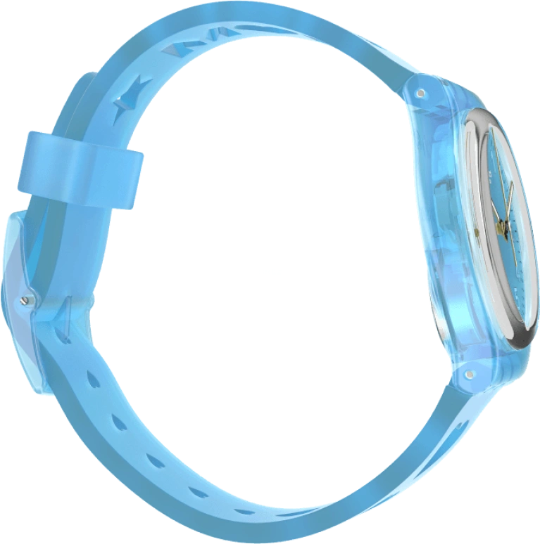 Swatch,Originals 34mm,34mm,Plastic,Blue,Open,GZ353