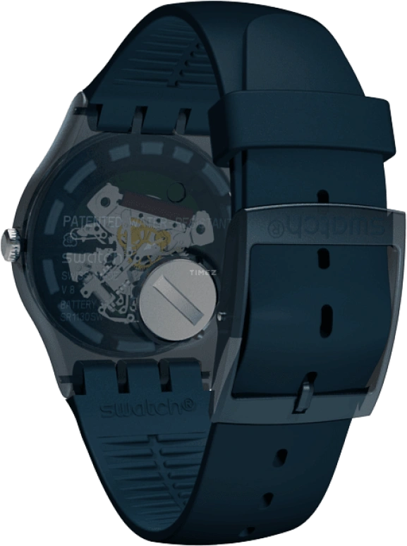 Swatch,CLASSIC 41mm,41mm,Plastic,Blue,SUON700