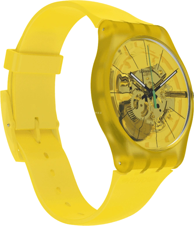 Swatch,Originals 41x47.40mm,41x47.40mm,Plastic,Yellow,SUOJ108