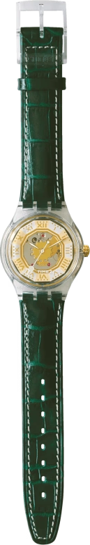 Swatch,Other ,Plastic,White,Skeleton,Automatic,Sapphire,Crystal Glass,Tonneau,SAK119