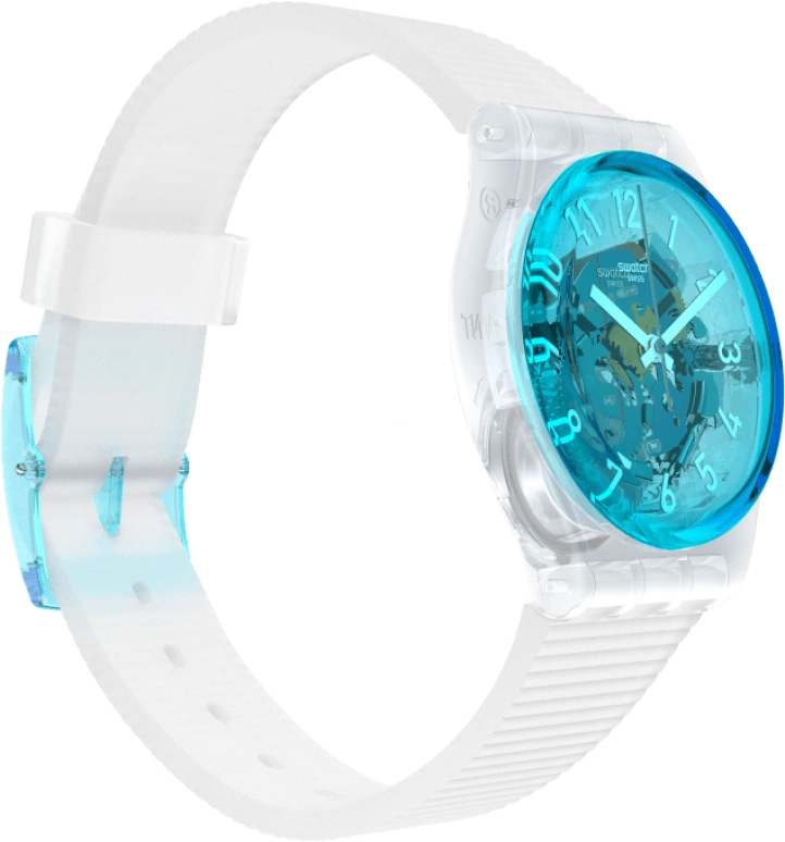 Swatch,Originals 34mm,34mm,Plastic,Blue,Open,GW215