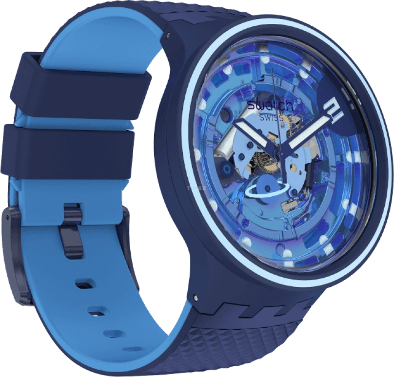 Swatch,Other 47mm,47mm,Sapphire,Crystal Glass,SB01N101