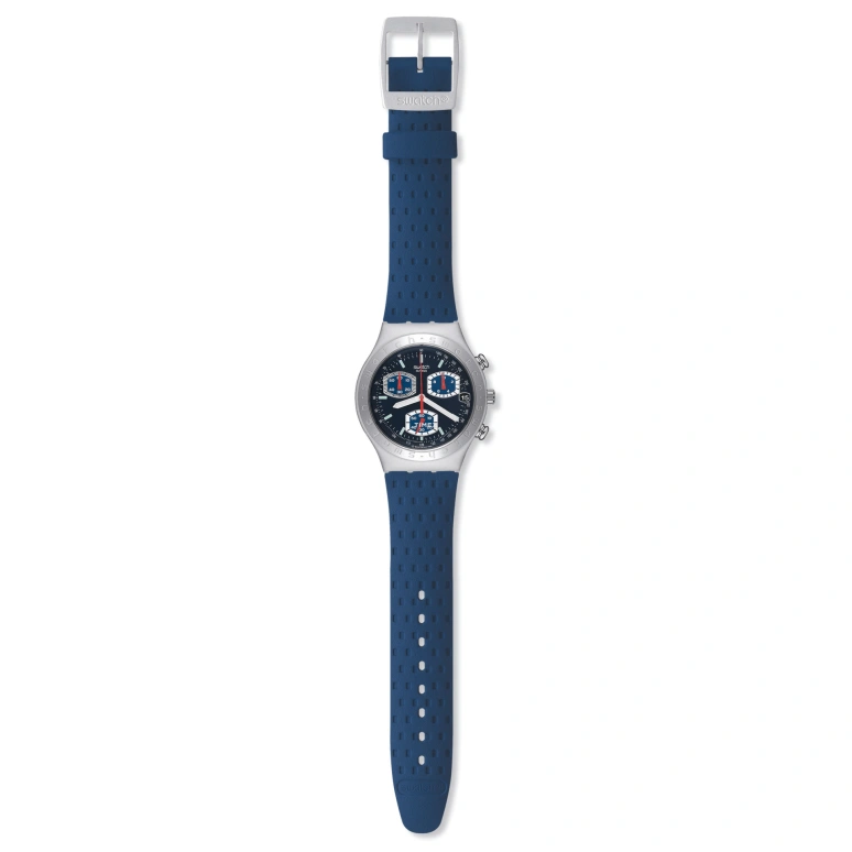 Swatch,Other 40mm,40mm,Aluminium,Orchid,Quartz,Chronograph,Day,YCS4030