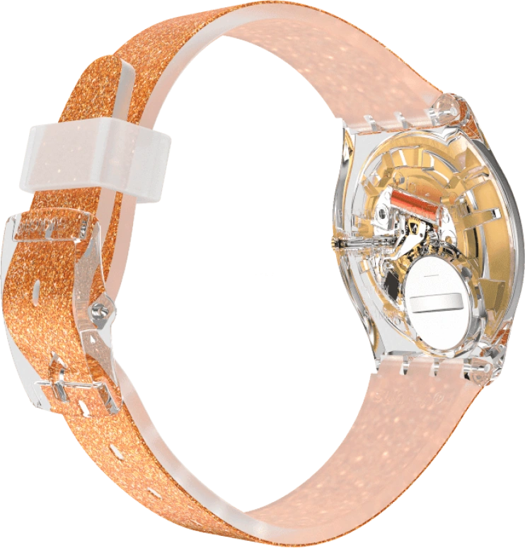 Swatch,Originals 34x39.20mm,34x39.20mm,Plastic,Orange,GE285