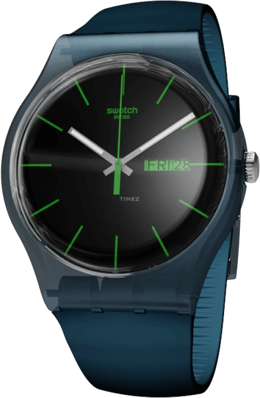 Swatch,CLASSIC 41mm,41mm,Plastic,Blue,SUON700