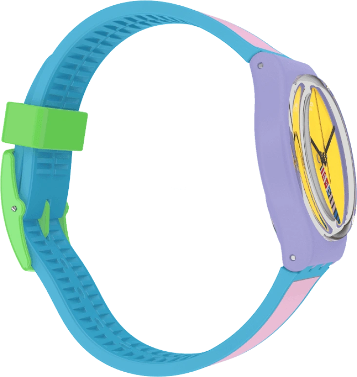 Swatch,Originals 34mm,34mm,Plastic,Yellow,Closed,GZ342
