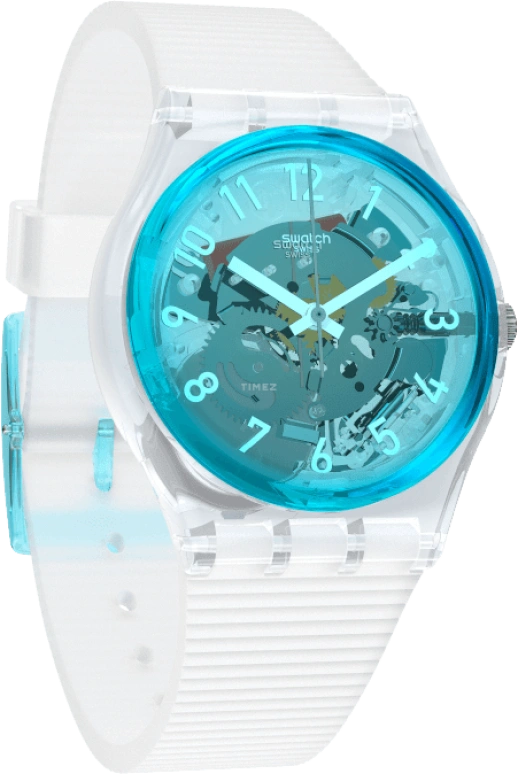 Swatch,Originals 34mm,34mm,Plastic,Blue,Open,GW215