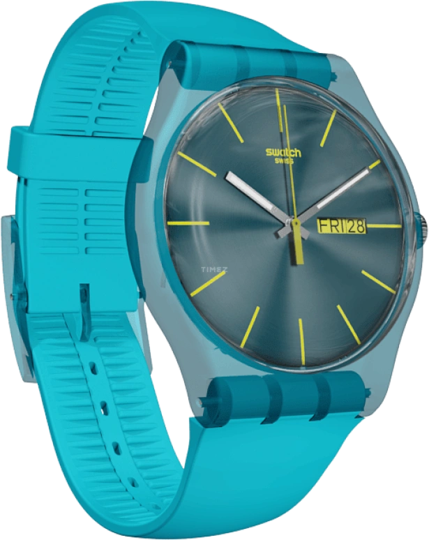 Swatch,Originals 41mm,41mm,Plastic,Blue,SUOL700