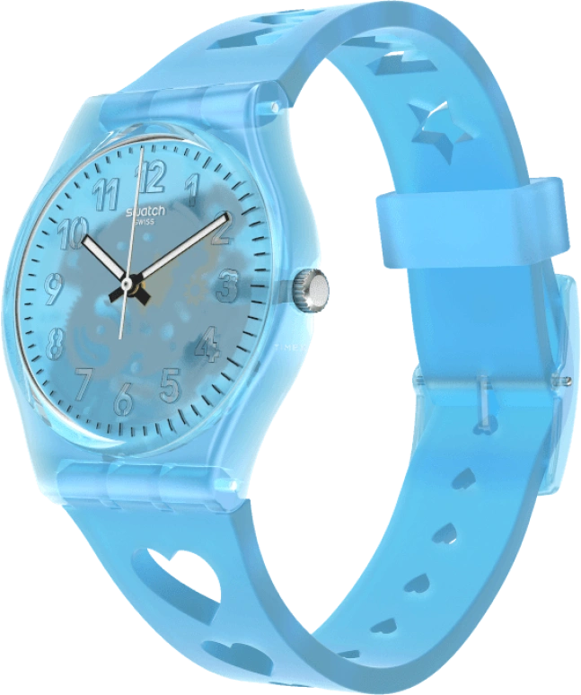 Swatch,Originals 34mm,34mm,Plastic,Blue,Open,GZ353