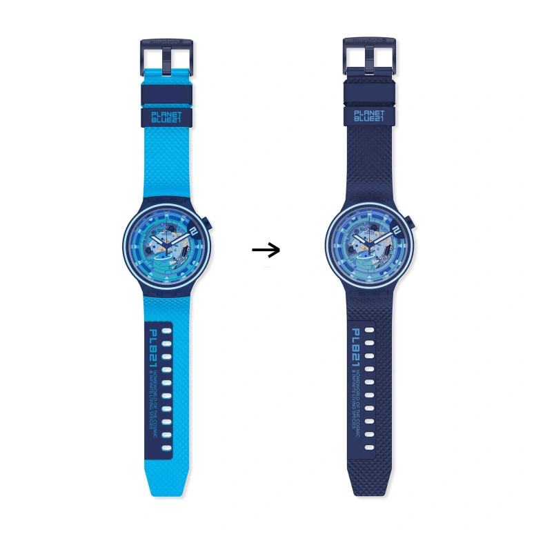 Swatch,Other 47mm,47mm,Sapphire,Crystal Glass,SB01N101