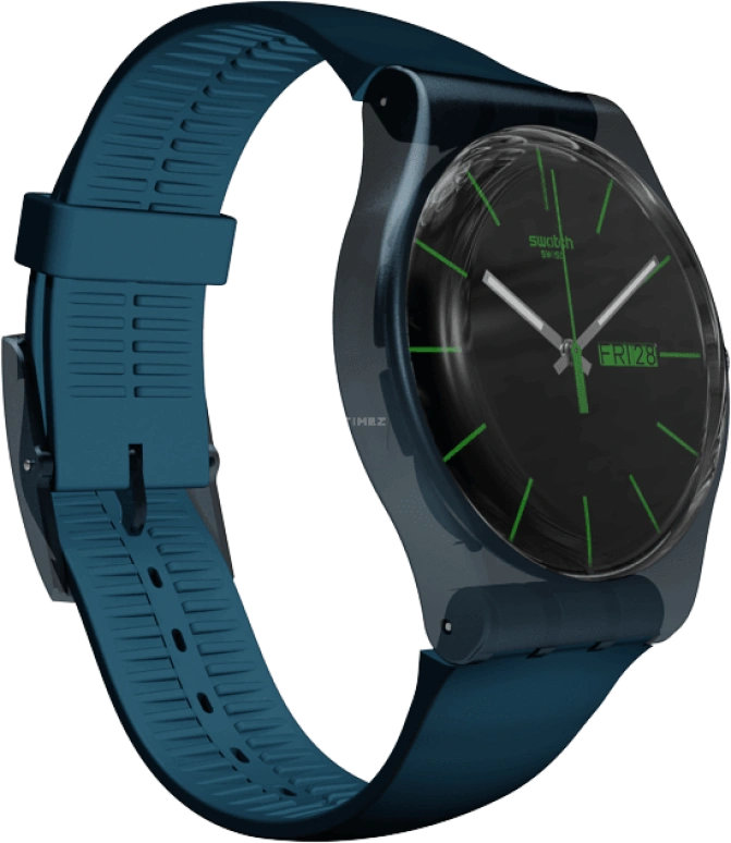 Swatch,CLASSIC 41mm,41mm,Plastic,Blue,SUON700