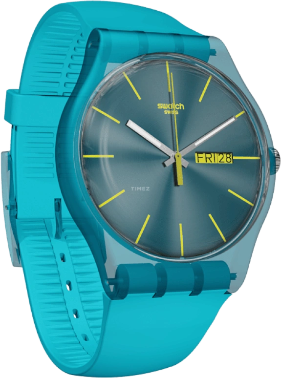 Swatch,Originals 41mm,41mm,Plastic,Blue,SUOL700