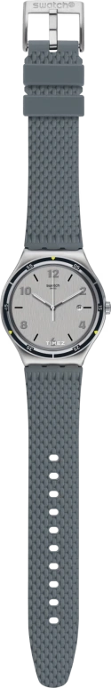Swatch,IRONY 42.70mm,42.70mm,Stainless Steel,Grey,Quartz,Day,Tonneau,YWS447