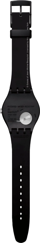 Swatch,Originals 41mm,41mm,Plastic,Yellow Tan,Black,Quartz,Round,Black,SUOZ355