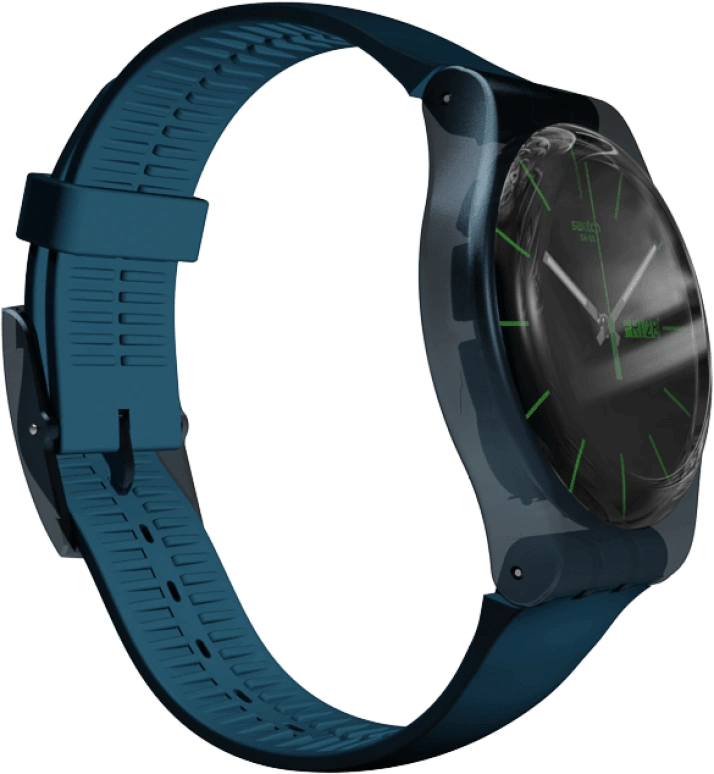 Swatch,CLASSIC 41mm,41mm,Plastic,Blue,SUON700