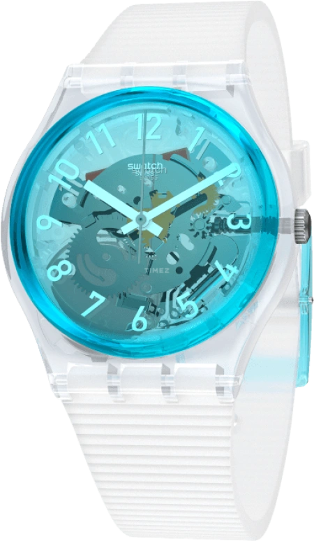 Swatch,Originals 34mm,34mm,Plastic,Blue,Open,GW215