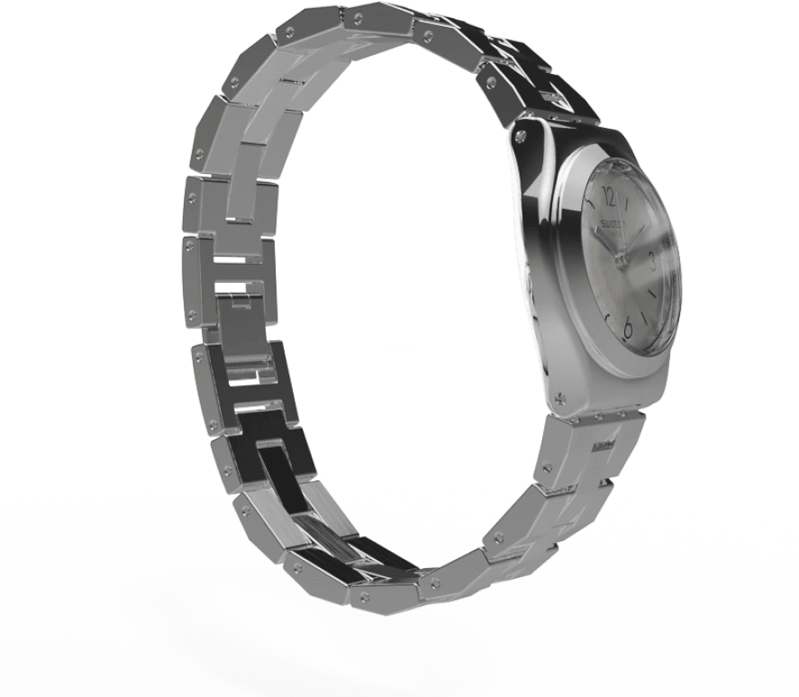 Swatch,IRONY 25mm,25mm,Stainless Steel,Silver,YSS300G
