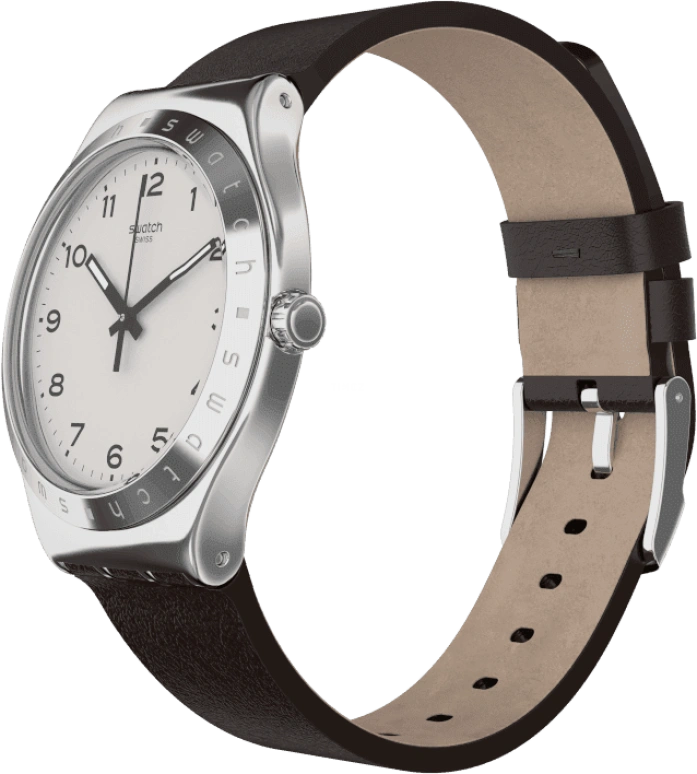 Swatch,IRONY 42.70mm,42.70mm,Stainless Steel,Silver White,YWS101