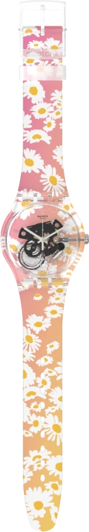 Swatch,Other 41mm,41mm,Plastic,Pink,Multi-Color,Quartz,Sapphire,Crystal Glass,Round,SUOK136,SUOK136-047