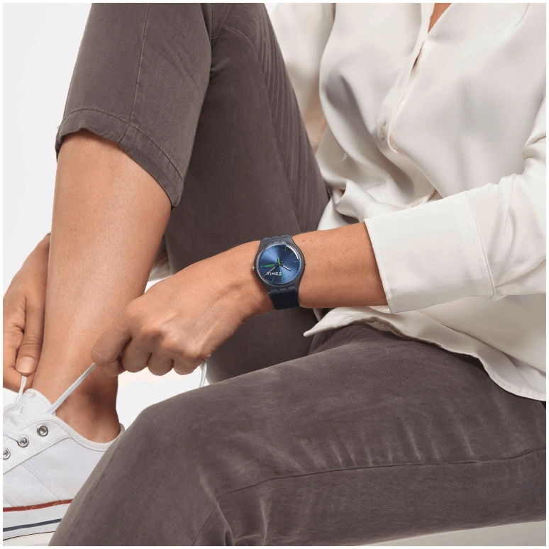 Swatch,Originals 41mm,41mm,Plastic,Blue,Quartz,Date,Day,SO29N704