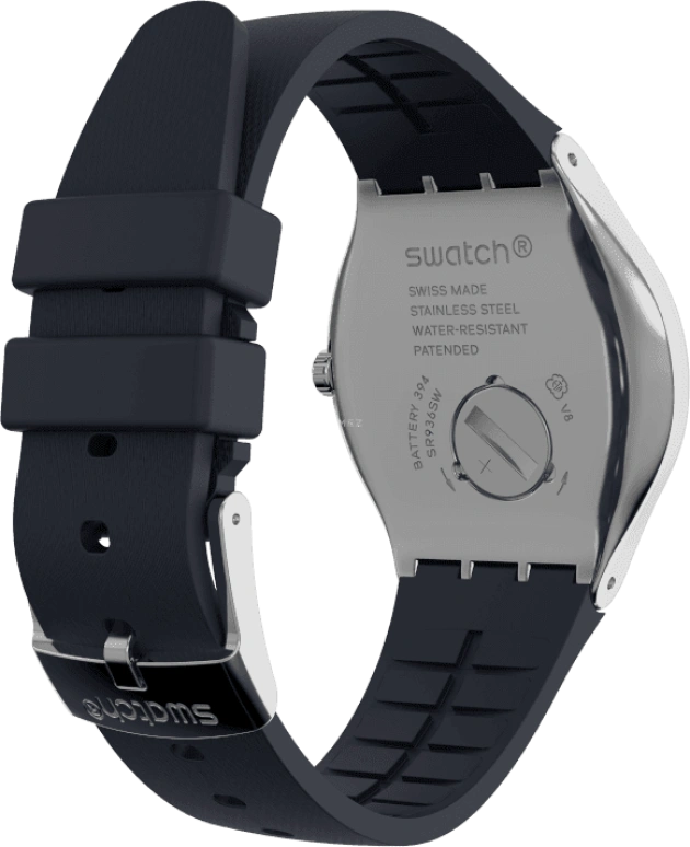 Swatch,IRONY 42.70mm,42.70mm,Stainless Steel,Black,YWS102