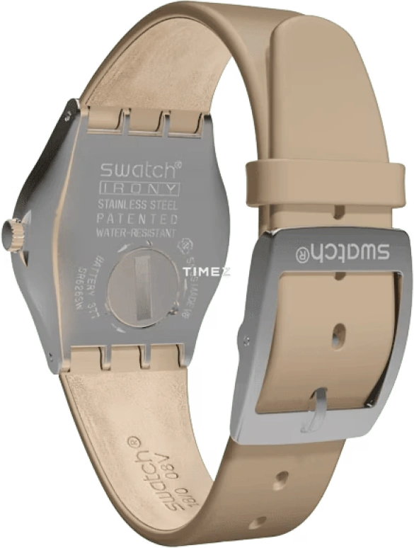 Swatch,IRONY 33mm,33mm,Stainless Steel,Silver,Quartz,Day,Tonneau,YLS458