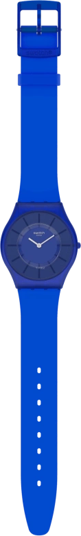 Swatch,SKIN 34mm,34mm,Bioceramic,Blue,Closed,SS08N102
