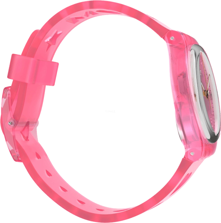 Swatch,Originals 34mm,34mm,Plastic,Pink,Sapphire,Crystal Glass,Open,GZ354