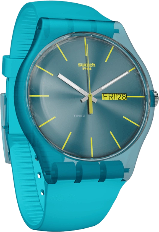 Swatch,Originals 41mm,41mm,Plastic,Blue,SUOL700