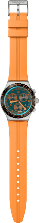 Swatch,Swatch Essentials 43mm,43mm,Stainless Steel,Blue,Quartz,Chronograph,Day,YVS529