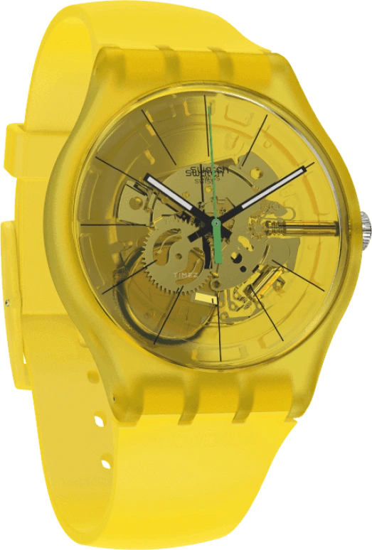 Swatch,Originals 41x47.40mm,41x47.40mm,Plastic,Yellow,SUOJ108