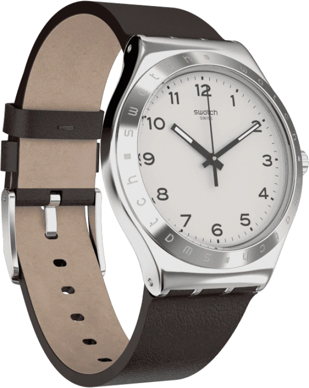 Swatch,IRONY 42.70mm,42.70mm,Stainless Steel,Silver White,YWS101