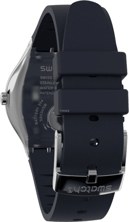 Swatch,IRONY 42.70mm,42.70mm,Stainless Steel,Black,YWS102